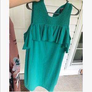 Cold shoulder maternity dress